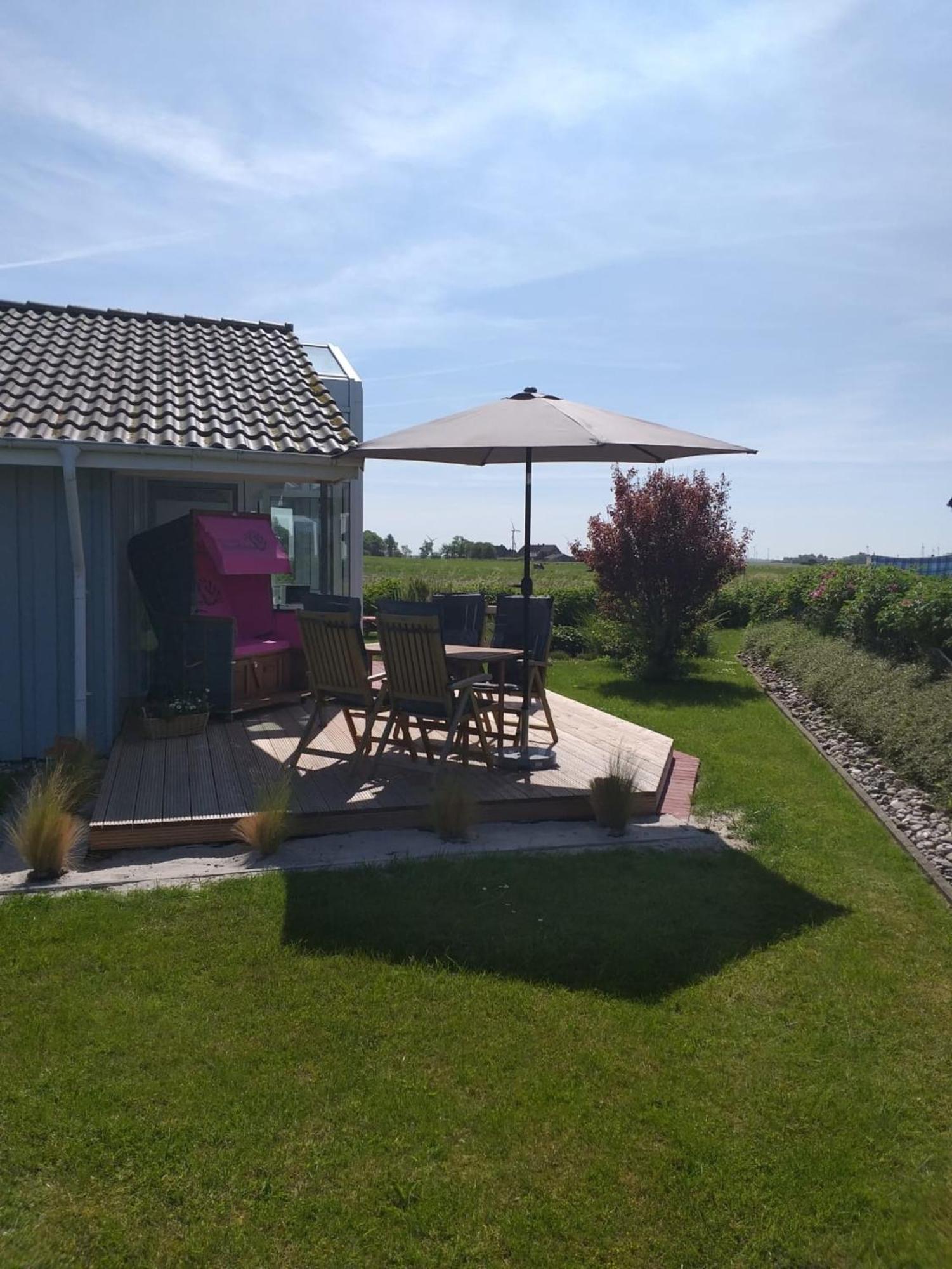 Modernes Ferienhaus Direkt An Der Nordsee Wesselburenerkoog Exteriér fotografie
